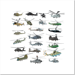 Modern Military Helicopters Posters and Art